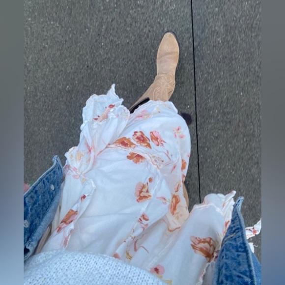 FREE PEOPLE Audrey Embroidered Maxi Dress in Ivory XS - Picture 3 of 16